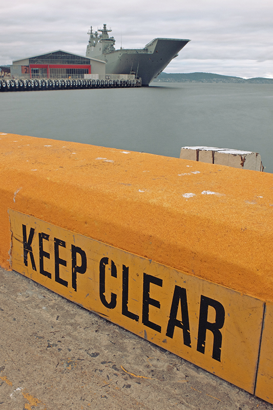 A fair warning to anyone who would attempt to mess with this ship. 