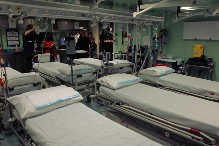 The medical facilities on board were quite impressive indeed. They need to be when you're thousands of miles from the nearest land/