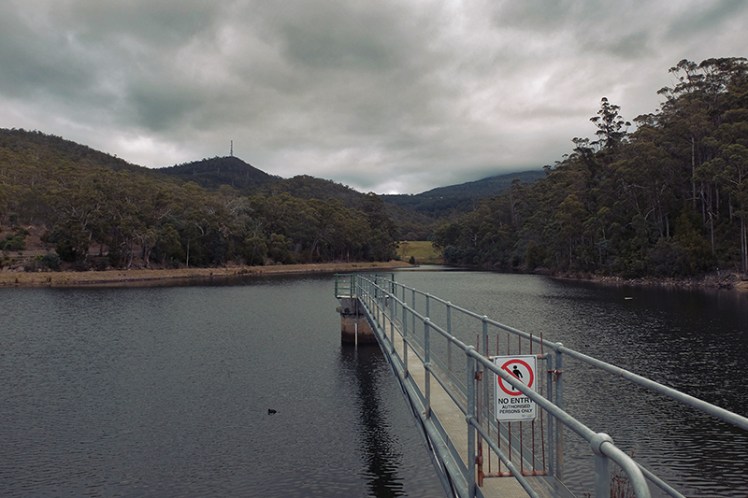 It's no alpine lake but the reservoir still makes for a somewhat picturesque scene.