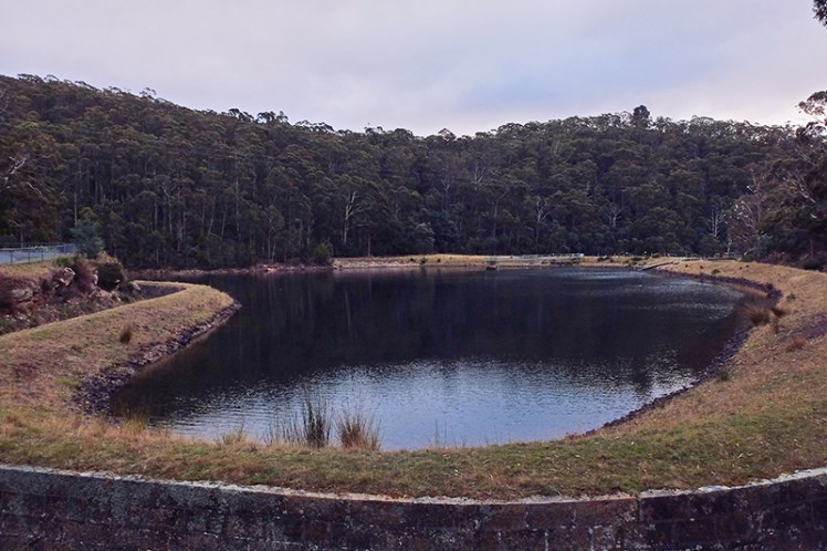 The first of three reservoirs you'll encounter on the walk up.
