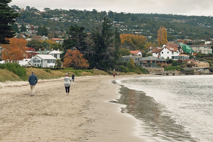 What a lovely beach to take a stroll on, no matter what time of year.