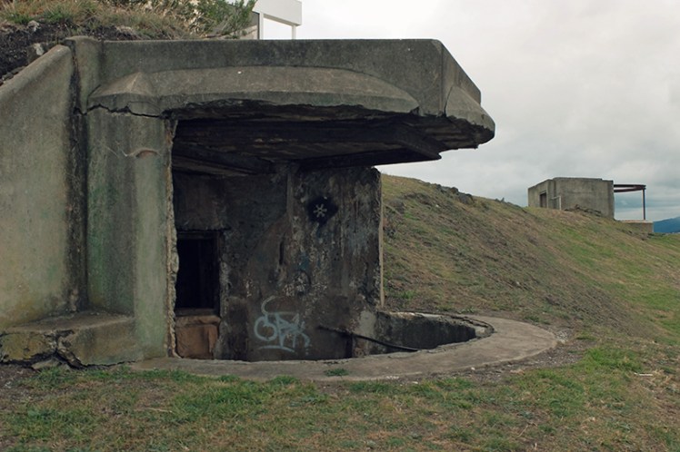 The remains of fortifications at One Tree Point are a reminder of the area's important naval history.