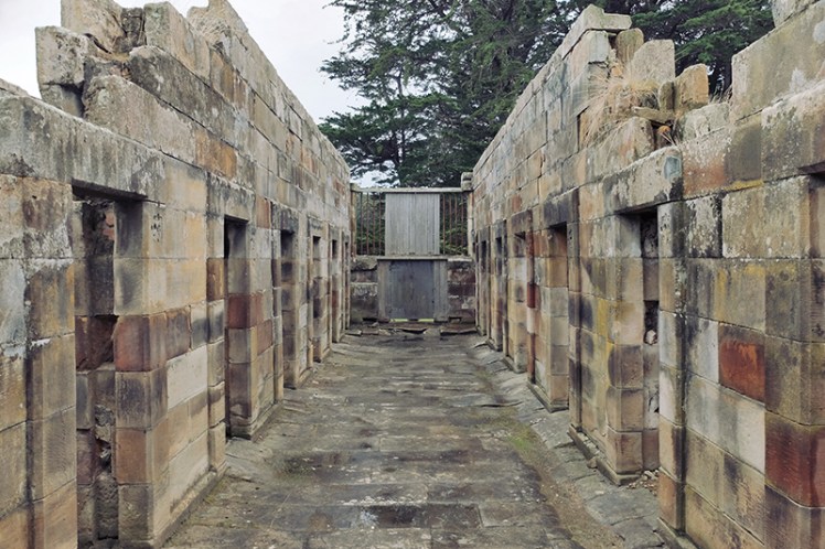 One of the blocks has been left in a state of disrepair.