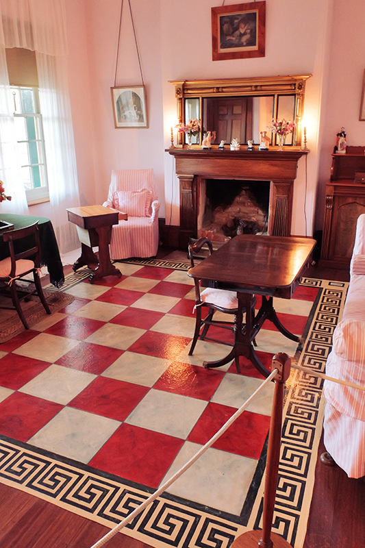 Hmmm not sure about the floor and pink walls, whatever tickles your fancy I suppose.