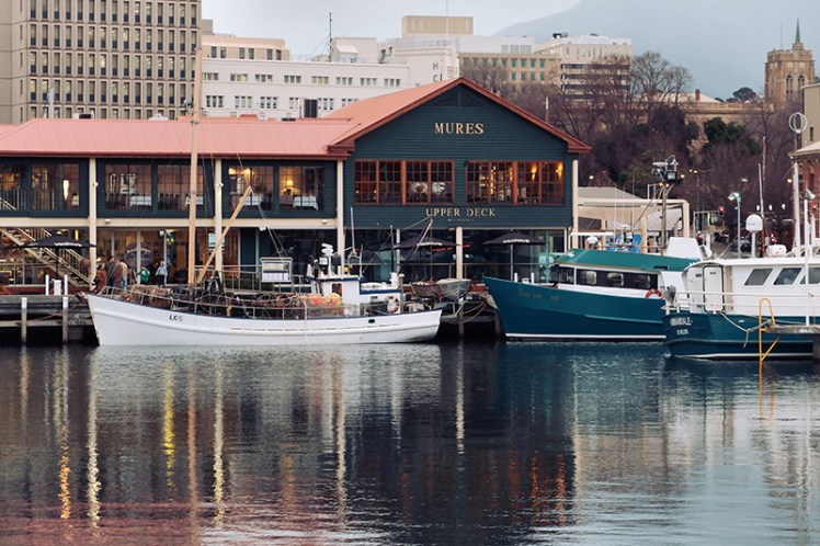 Mures (7) is a popular stop for tourists looking to sample the fresh fish caught by the fishermen of Hobart.